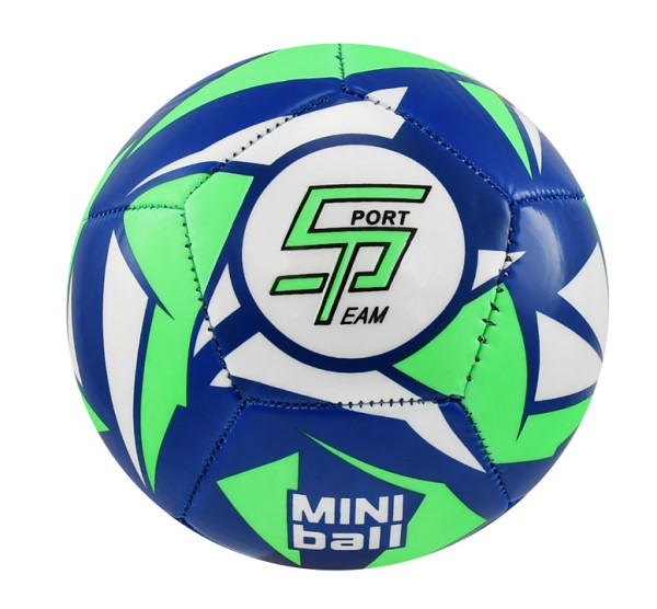 Fotbalový míč miniball SPORTTEAM S2, modro-neon.zelený