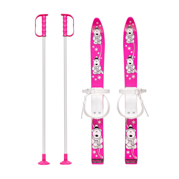 Baby Ski 70 cm - dětské plastové lyže - růžové