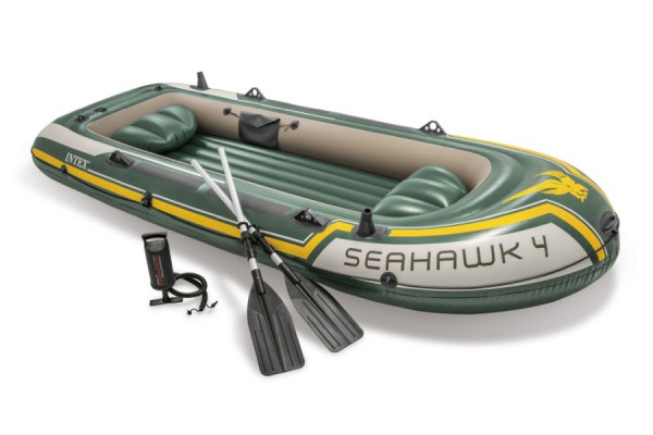 Intex 68351 Nafukovací člun Seahawk 4 Set - 351 x 145 x 48 cm
