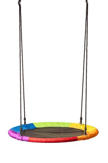 Hračka Woody Houpací kruh  (průměr 100cm), duhový